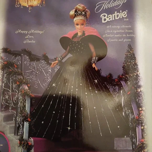 1998 HAPPY HOLIDAYS BARBIE , NRFBOX GORGEOUS & RARE - Picture 8 of 16